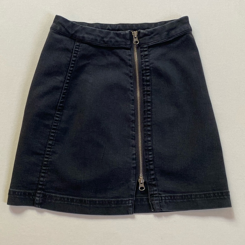 Free People Jean Skirt